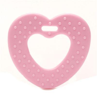 Durable Clips & bijtringen 786 Roze Durable Bijtring Hart met noppen (2 stuks)