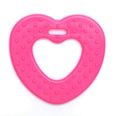 Durable Clips & bijtringen 786 Roze Durable Bijtring Hart met noppen (2 stuks)