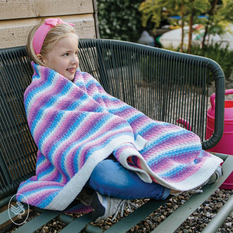 Durable Haakpakketten Haakpakket: Happy Unicorn Stripes Blanket