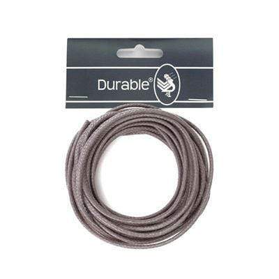 Durable Koord en lint Grijs Durable Waxkoord 2 mm