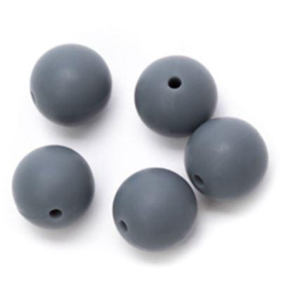 Durable Kralen 004 Grijs Durable Siliconen kralen 20 mm 5 stuks