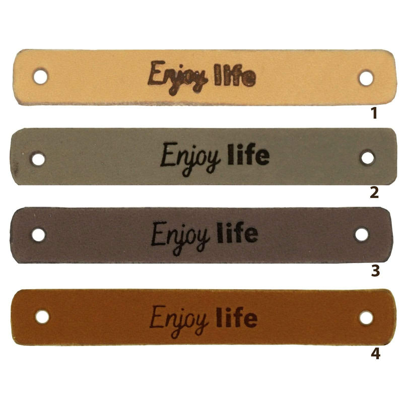 Durable Labels Durable - Leren Label Enjoy Life (2 stuks)