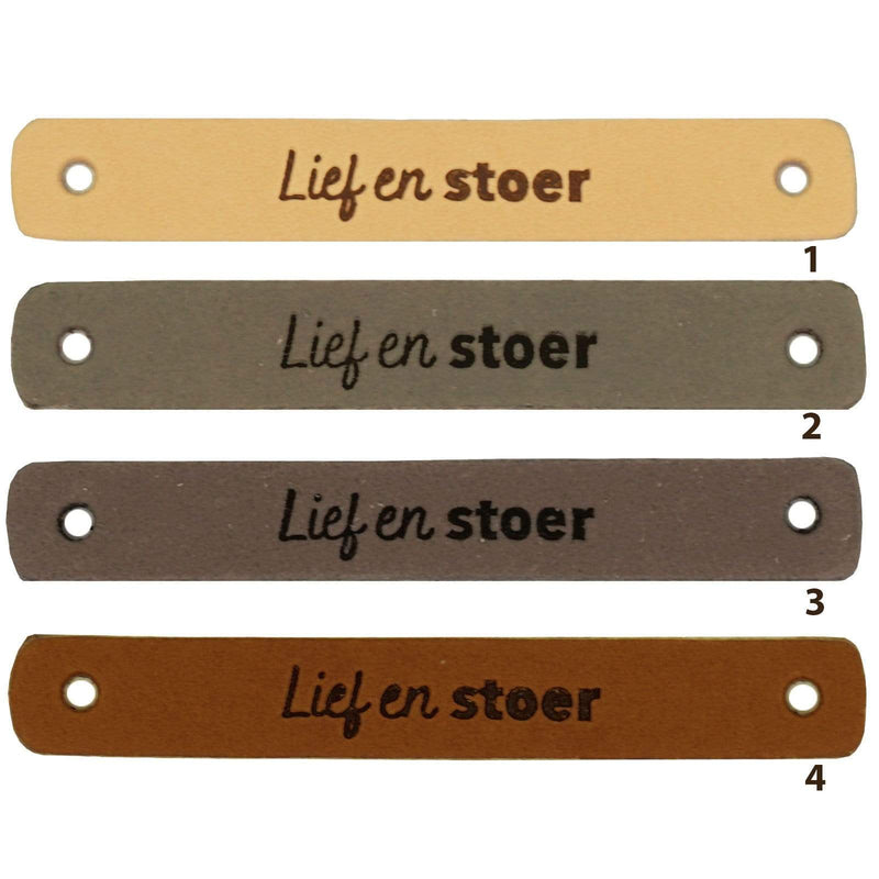 Durable Labels Durable - Leren Label Lief en Stoer (2 stuks)
