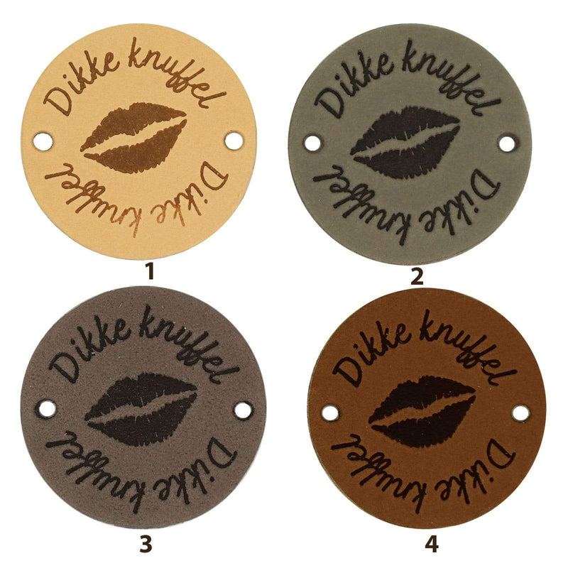 Durable Labels Durable - Leren Label Rond Dikke Knuffel (2 stuks)