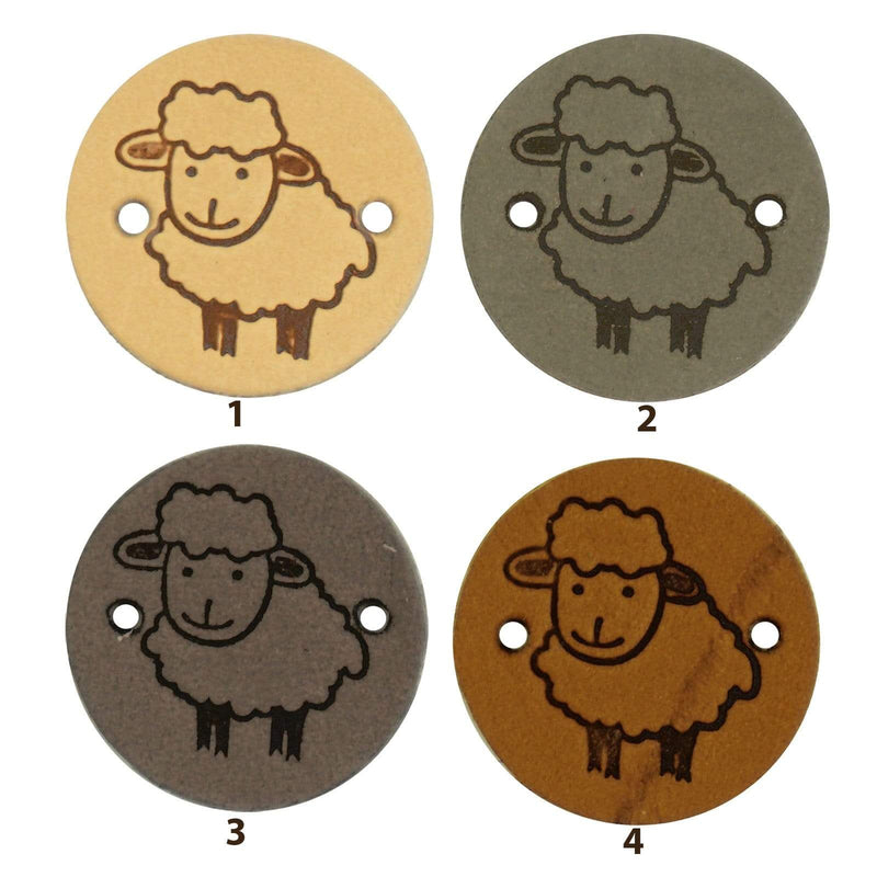 Durable Labels Durable - Leren Label Rond Sheep (2 stuks)