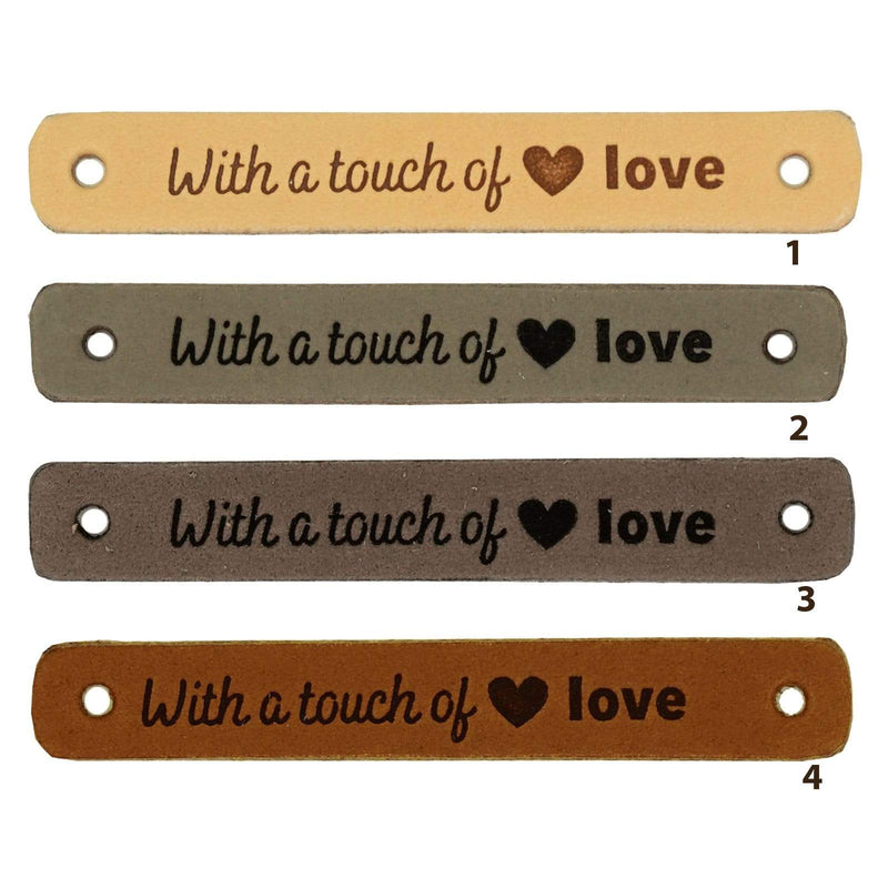 Durable Labels Durable - Leren Label With a touch of Love (2 stuks)