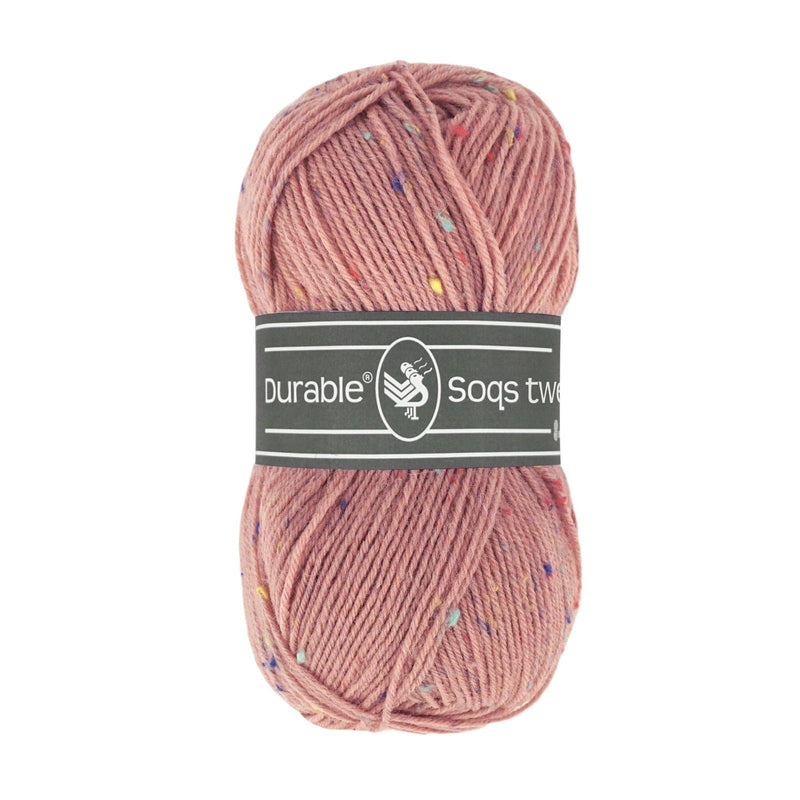 Durable Wol & Garens 225 Vintage Pink Durable Soqs Tweed