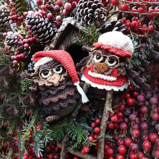 Funny's Haakpakketten Haakpakket: Funny Christmas Owls set
