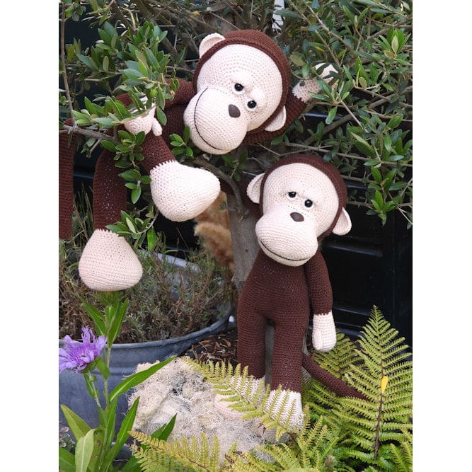 Funny's Haakpakketten Haakpakket: XXL Funny Monkey basic (staand of zittend) (pre-order)