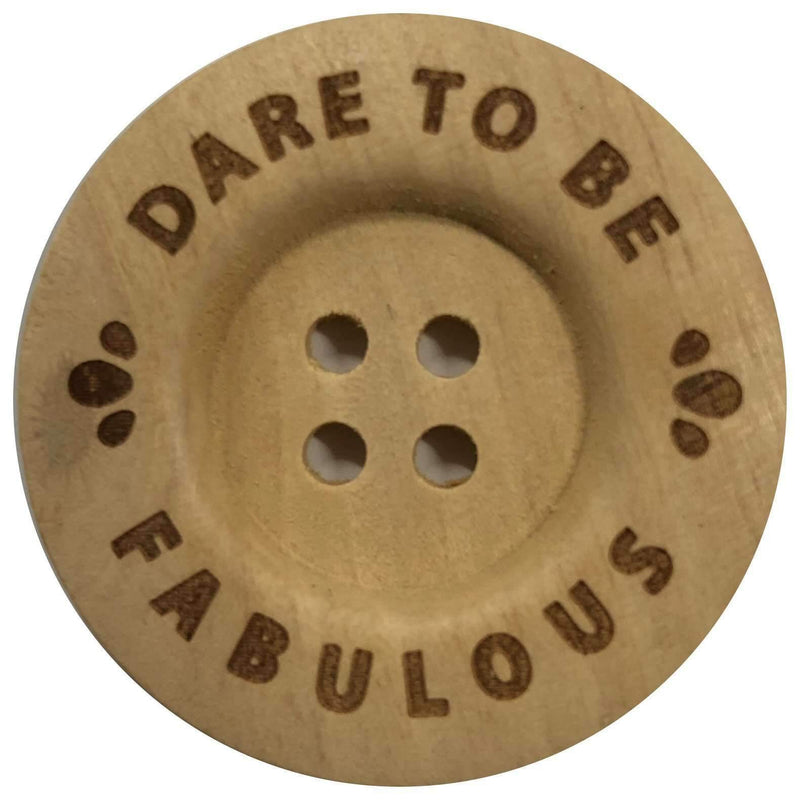 Durable Knopen Dare to be fabulous 40mm (2 stuks)