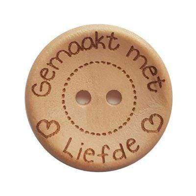 Durable Knopen Gemaakt met liefde 25mm (3 stuks)