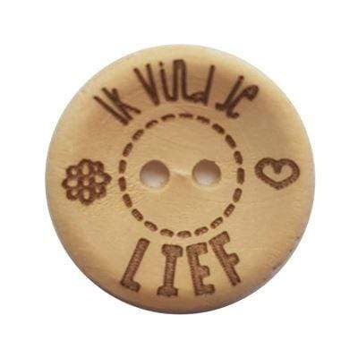 Durable Knopen Ik vind je lief 30mm (2 stuks)