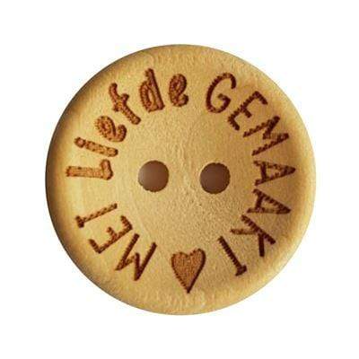 Durable Knopen Met liefde gemaakt 20mm (4 stuks)