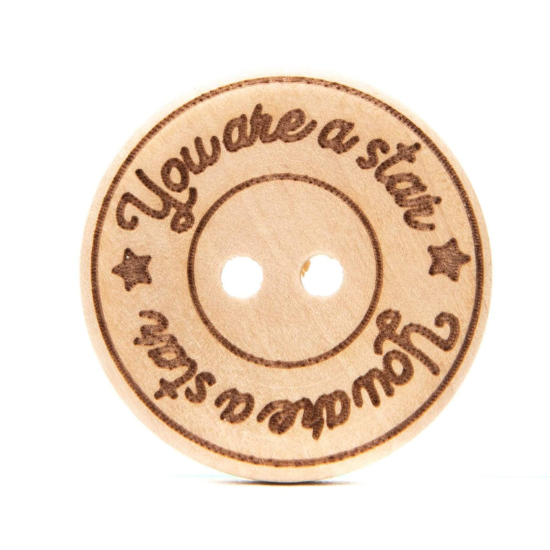 Durable Knopen You are a star 25mm (3 stuks)