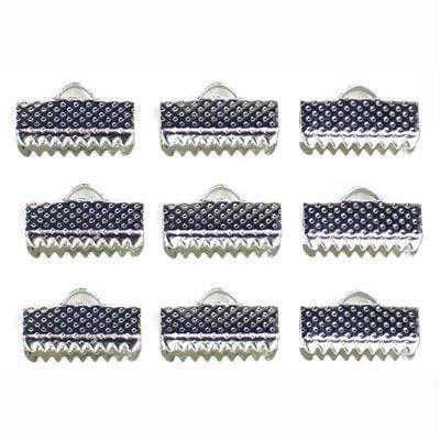 Kumihimo Eindklem 13x6mm (4 stuks)