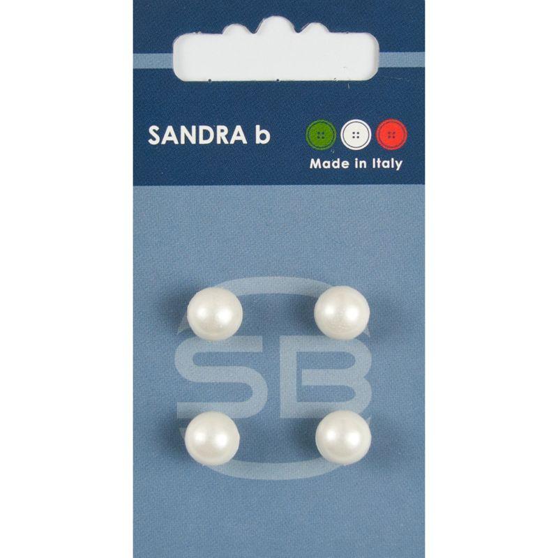 Sandra B knopen C004 maat 14 - 9 mm Parel