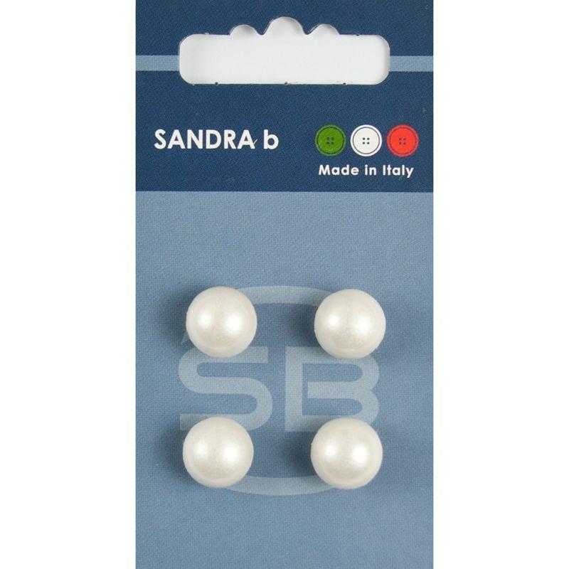 Sandra B knopen C005 maat 18 - 11 mm Parel