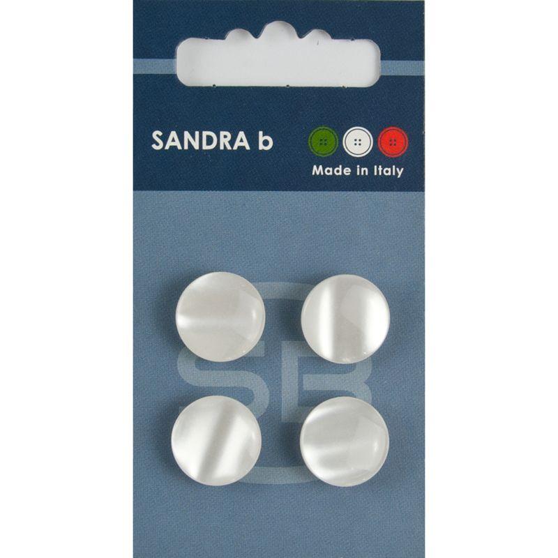 Sandra B knopen C007 maat 24 - 15 mm Hoogglans z/gaatjes