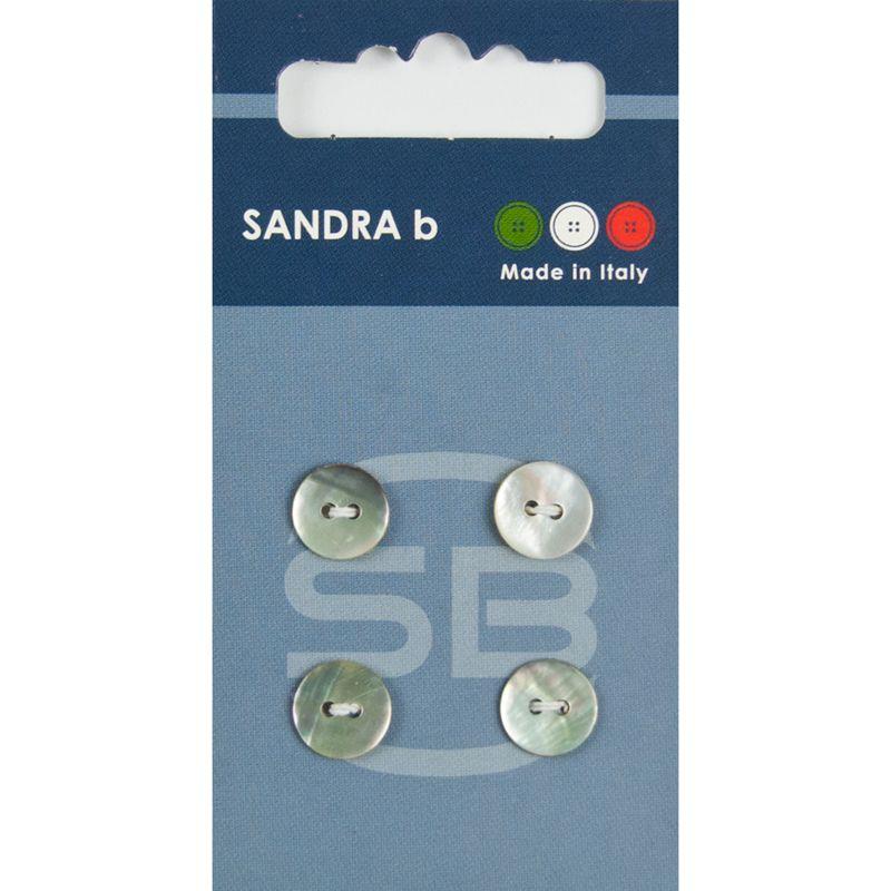 Sandra B knopen C030 maat 16 - 10 mm Parelmoer