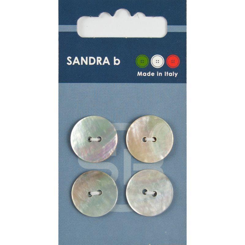Sandra B knopen C033 maat 28 - 18 mm Parelmoer