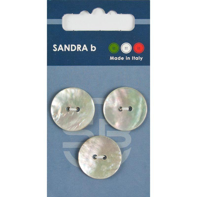 Sandra B knopen C034 maat 32 - 20 mm Parelmoer