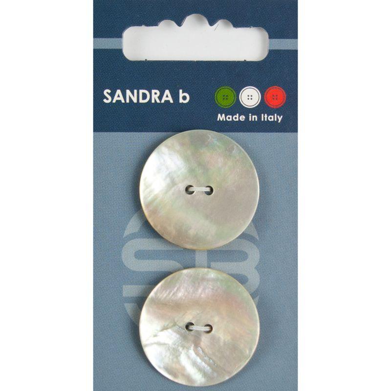 Sandra B knopen C036 maat 44 - 28 mm Parelmoer
