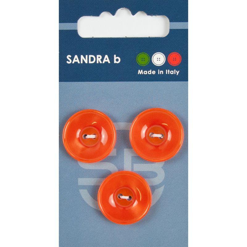 Sandra B knopen C043 maat 32 - 20 mm Hoogglans Oranje