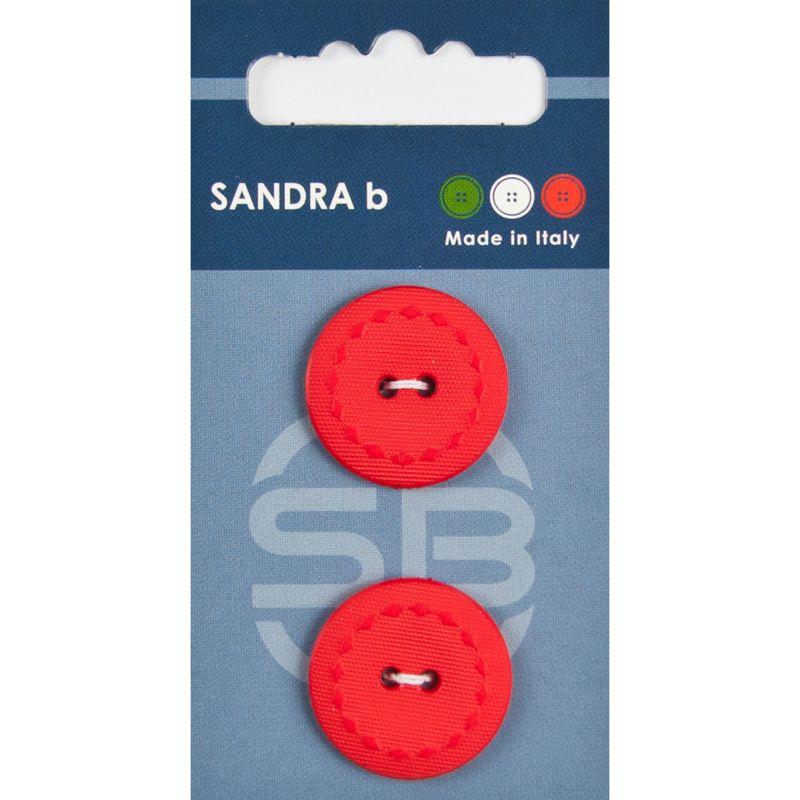 Sandra B knopen C058 maat 36 - 23 mm Rood