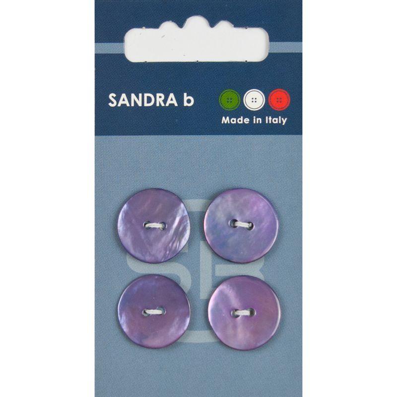 Sandra B knopen C066 maat 28 - 18 mm Parelmoer Lavendel