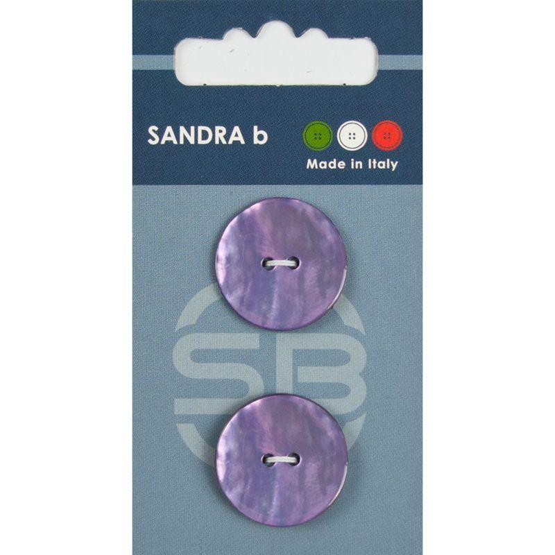 Sandra B knopen C067 maat 36 - 23 mm Parelmoer Lavendel