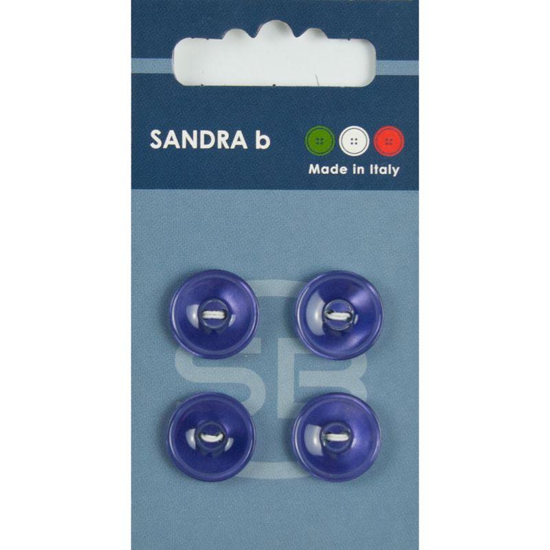 Sandra B knopen C068 maat 24 - 15 mm Hoogglans Paars