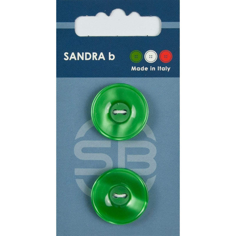 Sandra B knopen C079 maat 36 - 20 mm Hoogglans Groen