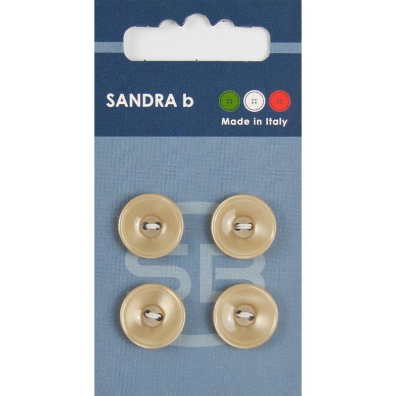 Sandra B knopen C084 maat 24 - 15 mm Hoogglans Beige