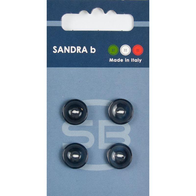 Sandra B knopen C097 maat 20 - 13 mm Hoogglans Donkerblauw