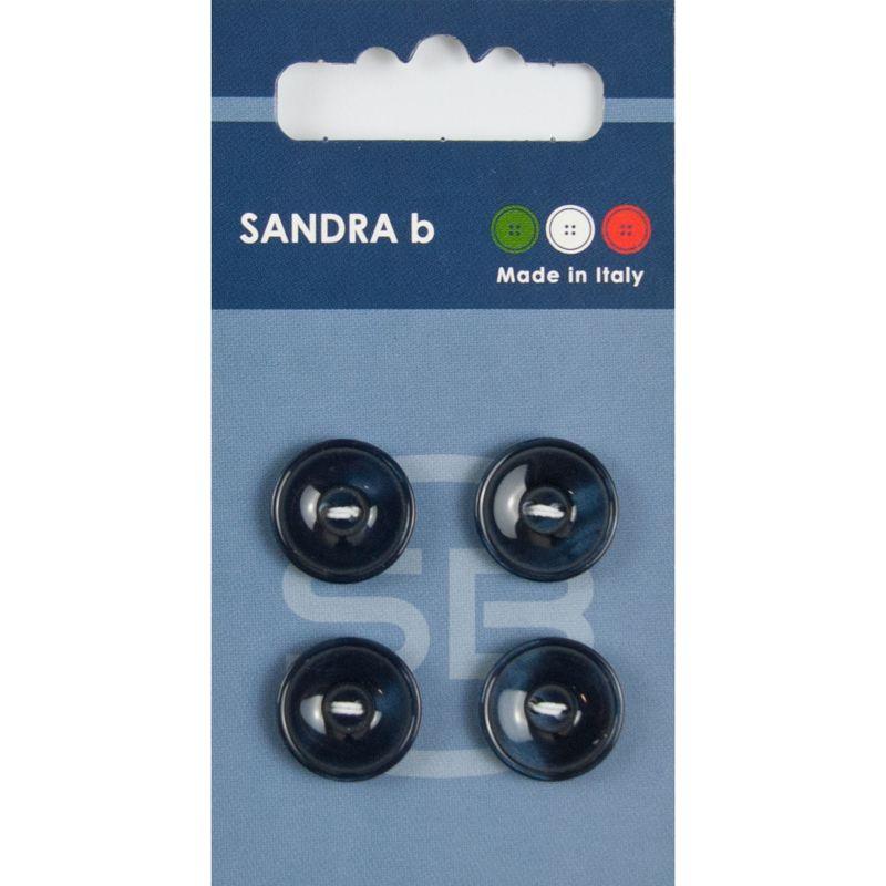 Sandra B knopen C098 maat 24 - 15 mm Hoogglans Donkerblauw