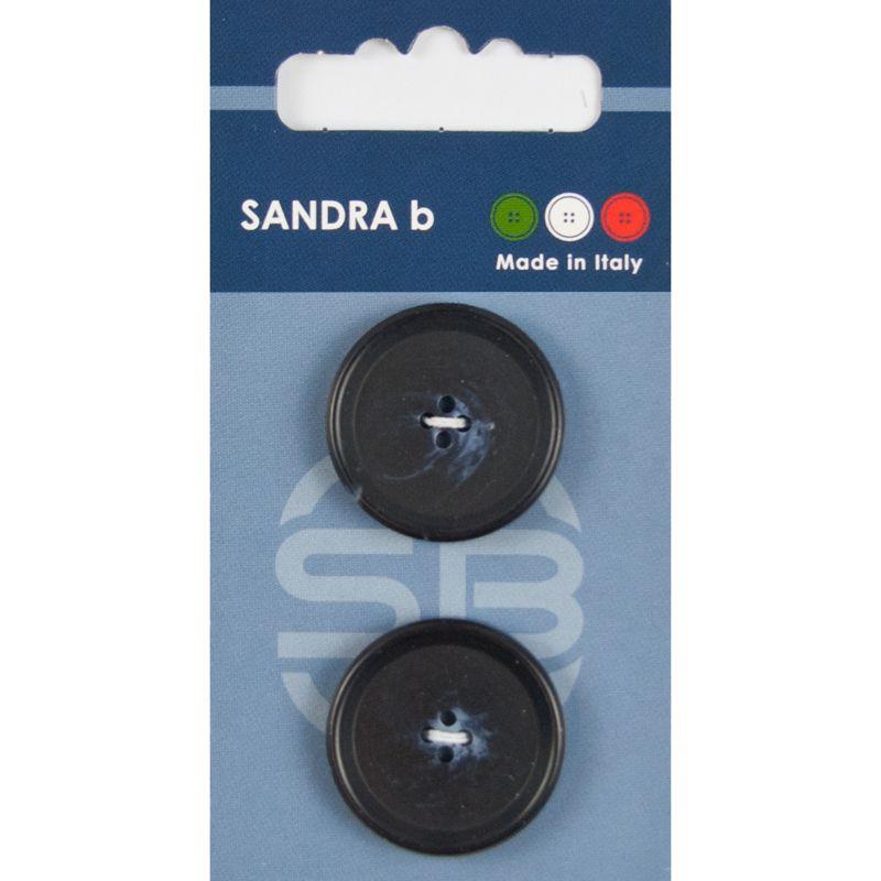Sandra B knopen C104 maat 40 - 25 mm Donkerblauw