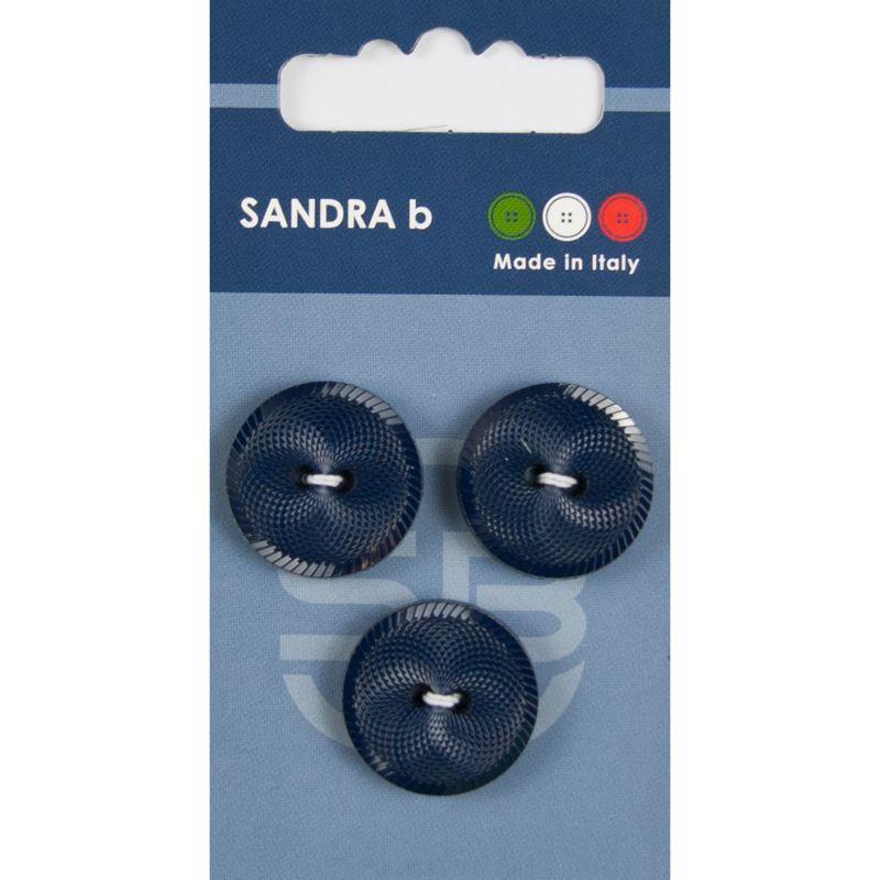 Sandra B knopen C109 maat 32 - 20 mm Blauw met motief