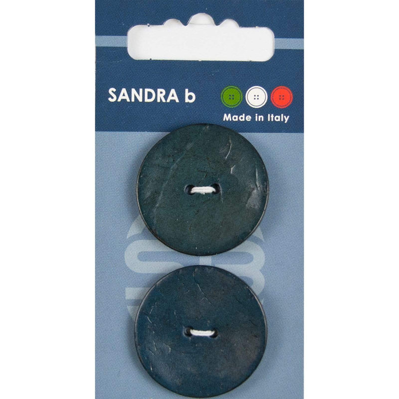 Sandra B knopen C112 maat 48 - 30 mm Parelmoer Blauw