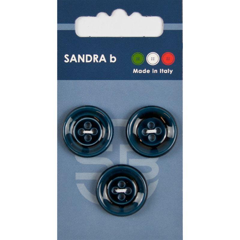 Sandra B knopen C116 maat 32 - 20 mm Blauw