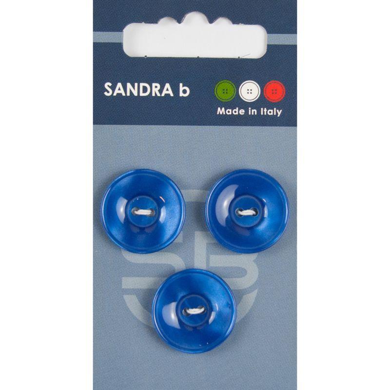 Sandra B knopen C121 maat 32 - 20 mm Hoogglans Blauw