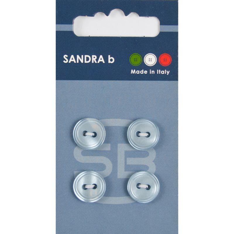 Sandra B knopen C122 maat 20 - 13 mm Hoogglans Lichtblauw