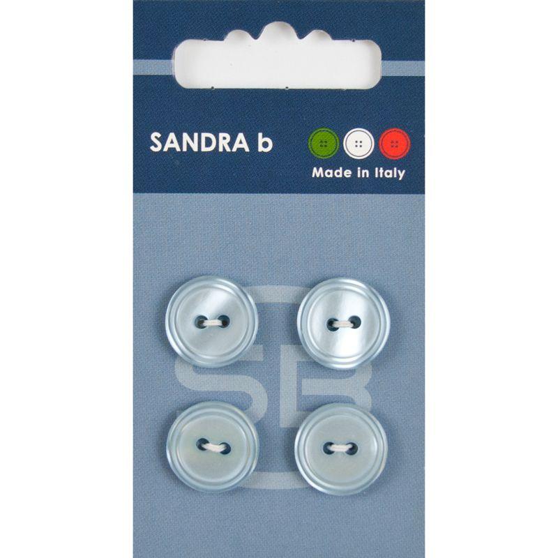 Sandra B knopen C123 maat 24 - 15 mm Hoogglans Lichtblauw