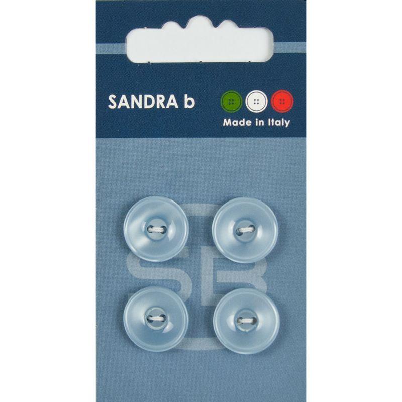 Sandra B knopen C124 maat 24 - 15 mm Hoogglans Lichtblauw
