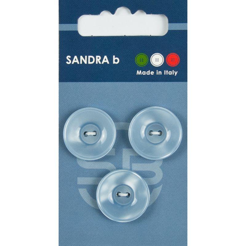 Sandra B knopen C125 maat 32 - 20 mm Hoogglans Lichtblauw