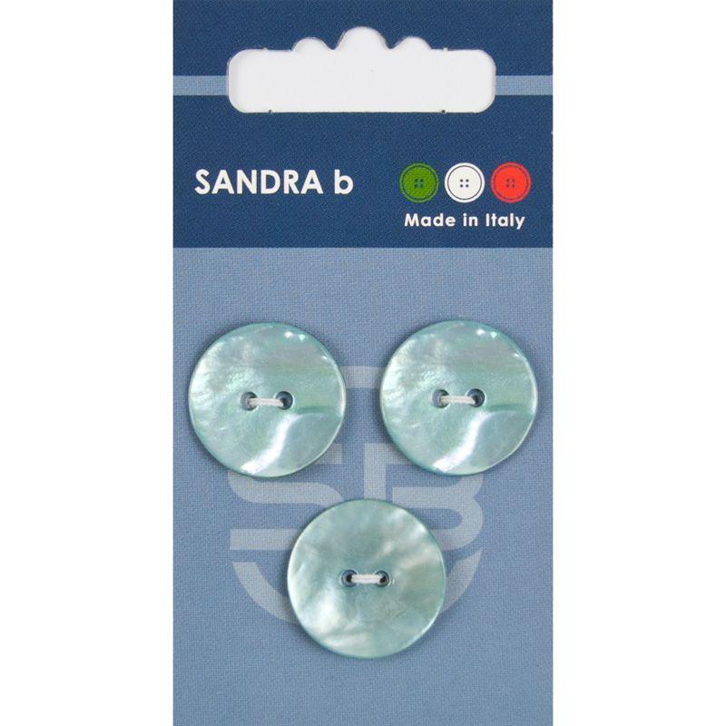 Sandra B knopen C127 maat 32 - 20 mm Parelmoer Mint