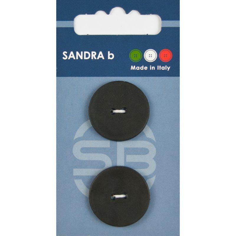Sandra B knopen C150 maat 36 - 23 mm Parelmoer Zwart