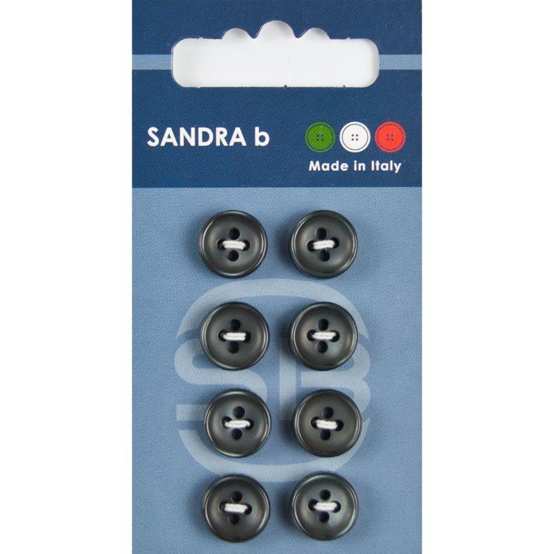 Sandra B knopen C152 maat 18 - 11 mm Zwart
