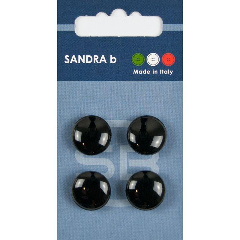 Sandra B knopen C156 maat 24 - 15 mm Bol Zwart