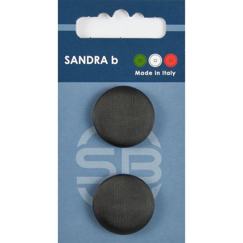 Sandra B knopen C160 maat 36 - 23 mm Zwart z/gaatjes