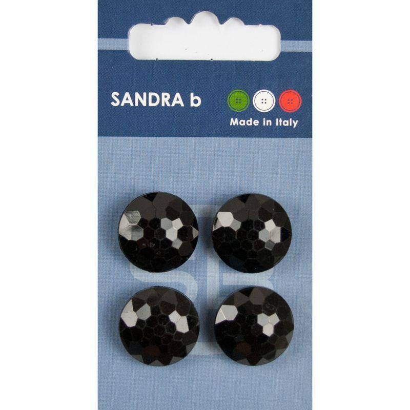Sandra B knopen C162 maat 28 - 18 mm Bol Zwart